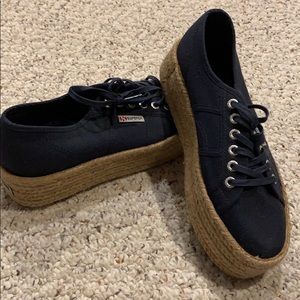 Superga espadrille sneakers in navy